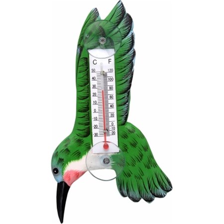SONGBIRD ESSENTIALS Hummingbird with Upright Wings Small Window Thermometer SE2170715